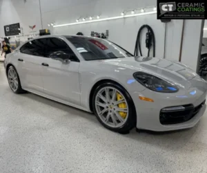 view of a sports car post-paint correction