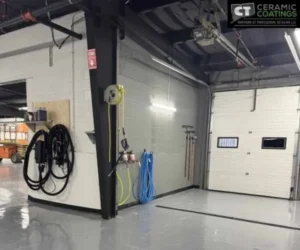 shot of a spacious, indoor climate-controlled vehicle storage facility